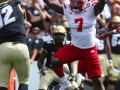 September 7, 2019: DUPLICATE***Nebraska Cornhuskers quarterback Luke McCaffrey (7)***Nebraska Cornhuskers linebacker Mohamed Barry (7) just misses blocking a pass attempt by Colorado Buffaloes quarterback Steven Montez (12) in the first half at Folsom Field in Boulder, CO. Derek Regensburger/CSM.