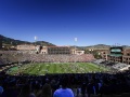 September 09, 2023: A view of Folsom Field as the two teams warm up before the football game between Colorado and Nebraska in Boulder, CO. Derek Regensburger/CSM.