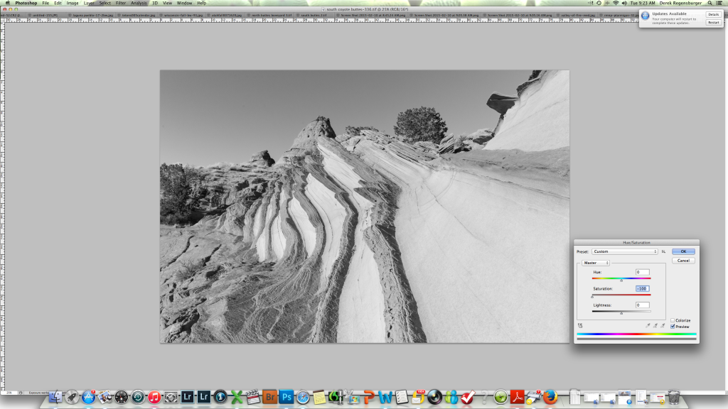 Photoshop Desaturation Slider