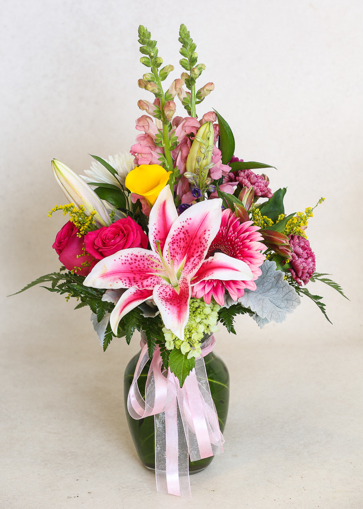 floral arrangement, cherry blossoms, fllorist, Denver wedding florist, Westminster, Colorado