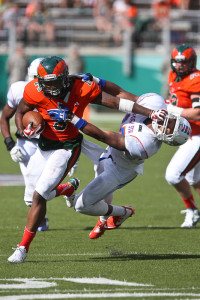 Colorado State, football, sports photography, stiff arm